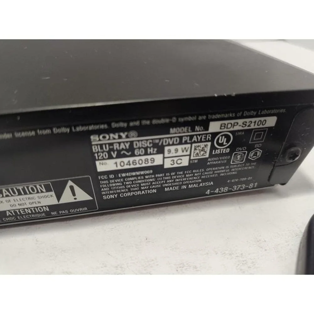Sony‎ DVD player bdp s2100